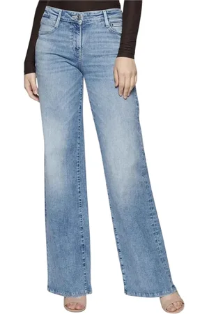 Guess Jeans, Dam, W25, Bomull, Blå Dam Wide Leg Jeans
