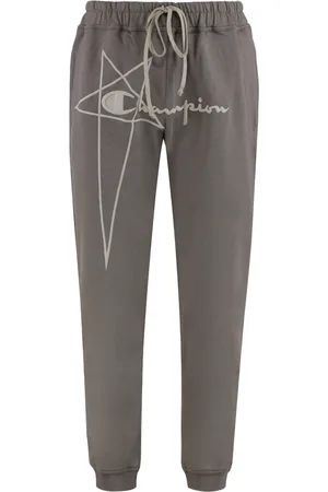 Rick Owens Byxor, Herr, S, Bomull, Champion Bomulls sweatpants med Logo