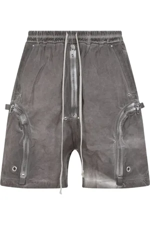 Rick Owens Shorts, Herr, L, Bomull, Cargo Shorts Brun Bauhaus Stil