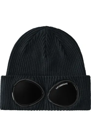 C.P. Company Accessoarer, unisex, S, Ullstickad Goggle Mössa Eclipse