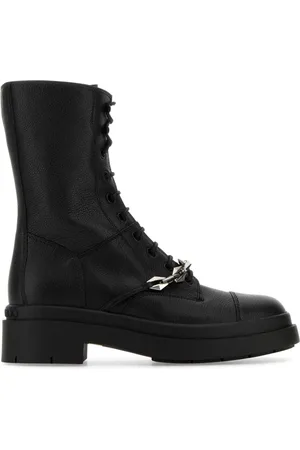 Jimmy Choo Skor, Dam, 36 EU, Läder, Stilrena Svarta Ankelboots i Läder