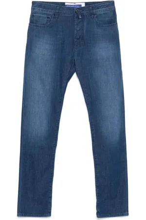 Jacob Cohen Jeans, Herr, W32, Denim, Slim Fit Denim Jeans