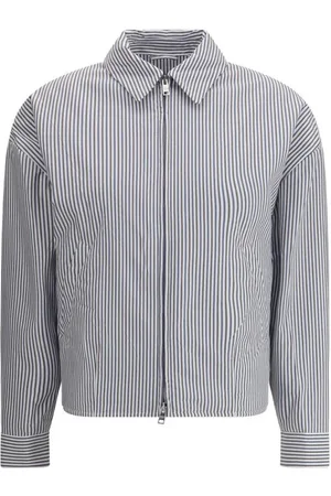 Prada Jacka, Dam, S, Polyester, Randig jacka med dragkedja