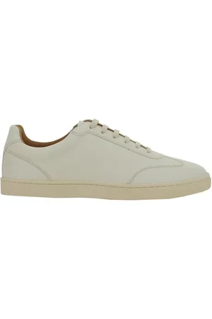 Brunello Cucinelli Skor, Herr, 43 1/2 EU, Läder, Lädersneakers med Spetsig Tå