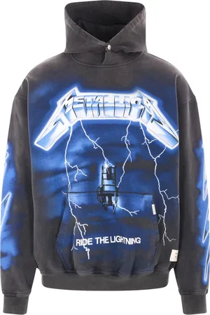 Represent Sweatshirts & Hoodies, Herr, XL, Bomull, Antracit Huva Tröja Långärmad Ficka