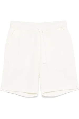 Universal Works Shorts, Herr, W32, Bomull, Enkla vita elastiska shorts