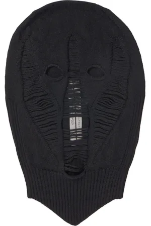 Rick Owens Accessoarer, Herr, ONE Size, Svart Skull Stickad Balaclava