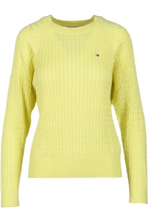 Tommy Hilfiger Stickade tröjor & koftor, Dam, L, Bomull, Maglia