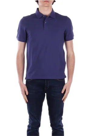 K-Way Topp, Herr, M, Bomull, Blå Polo T-shirts och Polos