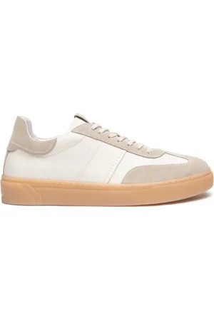 Nero Giardini Skor, Herr, 44 EU, Läder, Läder- och mockasneakers elfenben