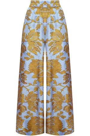 La DoubleJ Byxor, Dam, L, Fan Print Palazzo Pants