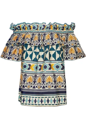 La DoubleJ Blusar & Skjortor , Dam, S, Bomull, Sommar Ruffle Top