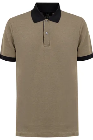 Dunhill Topp, Herr, M, Bomull, Grön Pique Polo Tröja
