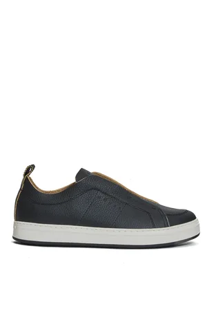 Hogan Skor, Herr, 44 EU, Svarta Slipon Sneakers Komfort Stil