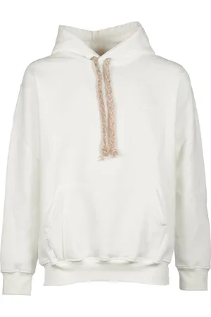Family First Sweatshirts & Hoodies, Herr, S, Bomull, Vit Hoodie med Logotryck