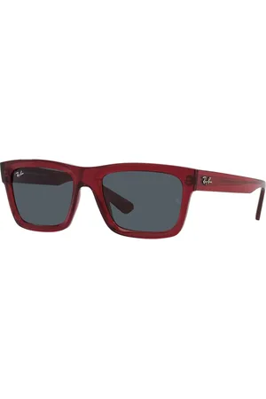 Ray-Ban Accessoarer, unisex, 57 MM, Rektangulära solglasögon Warren Rb4396