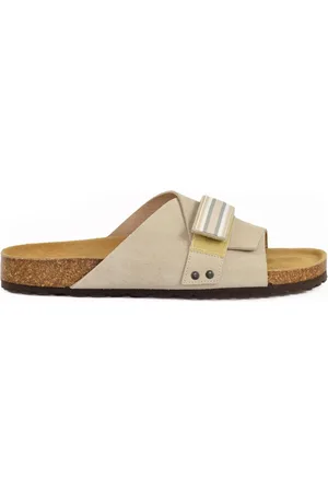 ELEVENTY Skor, Herr, 40 EU, Mocka, Mocka Gummisula Slip-On Sandal