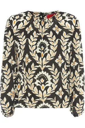 La DoubleJ Blusar & Skjortor , Dam, L, Charming Top i Vintage Sugar Rush-tryck
