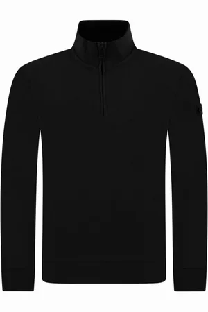 Peuterey Sweatshirts & Hoodies, Herr, M, Half Zip Sweater i Svart