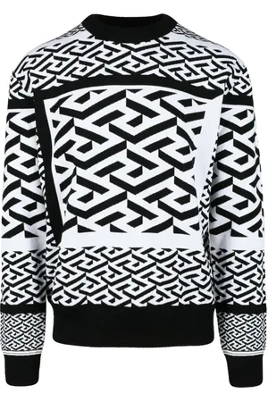 VERSACE Stickade tröjor & koftor, Herr, L, Bomull, Maglia