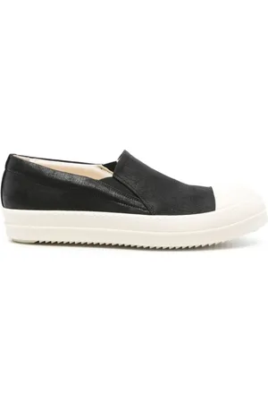 Rick Owens Skor, Herr, 42 EU, Svarta platta skor gummisula