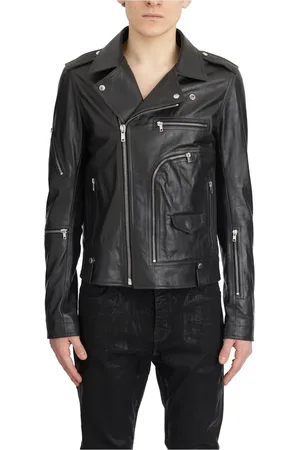 Rick Owens Jacka, Herr, L, Läder, Svart läderjacka Bauhaus Stooges