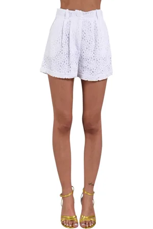 ACTUALEE Shorts, Dam, S, Bomull, Spetsbomulls Shorts med Fickor
