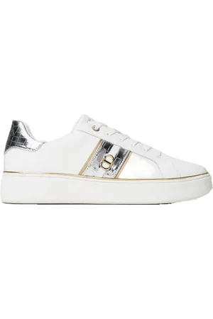 Twin-Set Skor, Dam, 36 EU, Läder, Vita lädersneakers för kvinnor