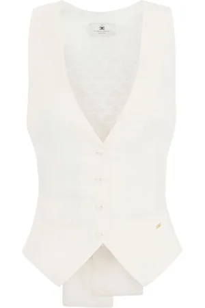 Elisabetta Franchi Jacka, Dam, XS, Vita Jackor för Kvinnor