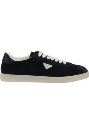 Prada Skor, Herr, 42 1/2 EU, Mocka, Låga sneakers i mocka
