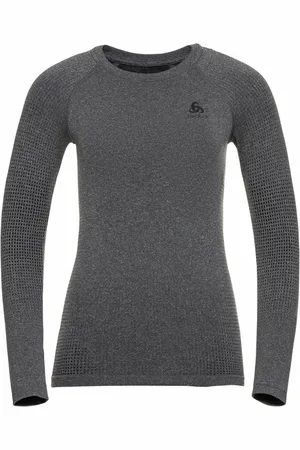Odlo Stickade tröjor & koftor, Dam, L, Crew Neck Långärmad Top