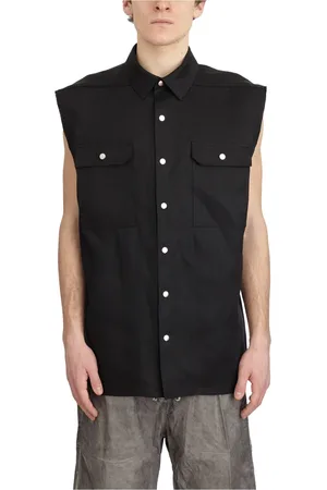 Rick Owens Jacka, Herr, M, Ärmlös Svart Jumbo Topp