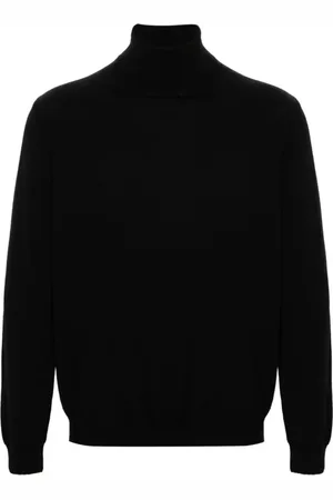 ZANONE Stickade tröjor & koftor, Herr, 2Xl, Svarta hög hals tröjor