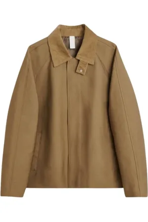Sunflower Jacka, Herr, S, Bomull, Kort Raglanrock i Beige