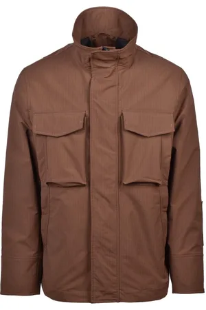 Dondup Jacka, Herr, 2Xl, Polyester, Field Jacket med Dragkedja och Tryckknappar