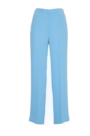 QL2  QUELLEDUE Byxor, Dam, L, Skräddade Azzurro Byxor Elastisk Midja Dragkedja