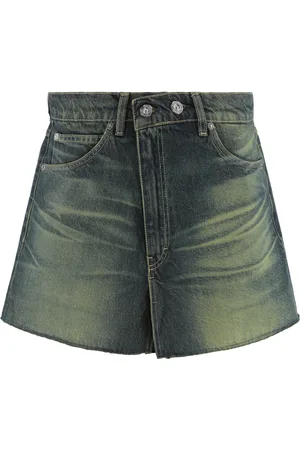 OUR LEGACY Kjol, Dam, XS, Denim, Denim Minikjol med Vintageeffekt