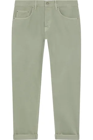 Dondup Jeans, Herr, W34, Gröna Avslappnade Byxor