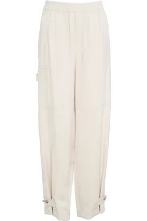 Liu Jo Byxor, Dam, S, Vita Wide Leg Viscose Joggers
