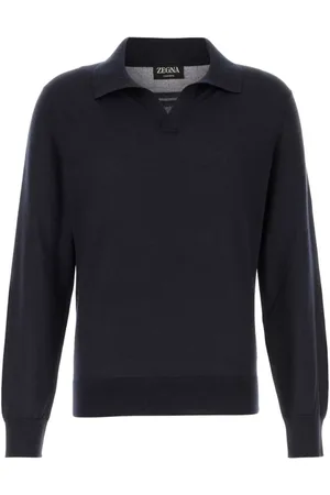 Ermenegildo Zegna Topp, Herr, M, Cashseta Polo Stickat Kollektion