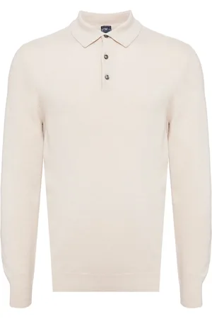 FEDELI Stickade tröjor & koftor, Herr, 3Xl, Lyxig Cashmere Pikétröja
