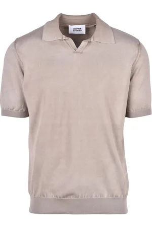 ALPHA STUDIO Topp, Herr, S, Bomull, Bomull Polo Stickad Topp