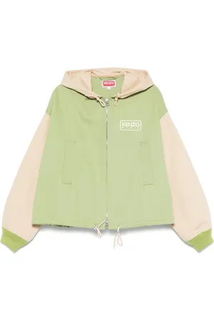 Kenzo Jacka, Herr, L, Avokadogrön Dragkedja Jacka med Toggle