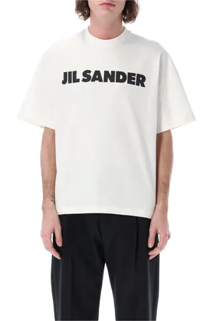 Jil Sander Topp, Herr, L, Bomull, Kortärmad T-shirt med rund hals