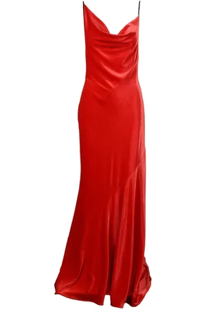 Serafini Klänning, Dam, XS, Polyester, Sammet Lång Klänning