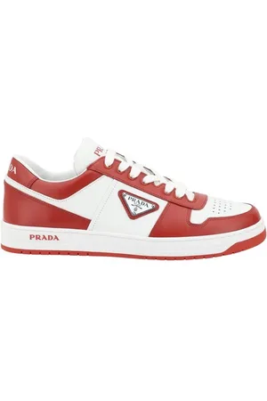 Prada Skor, Herr, 39 1/2 EU, Läder, Downtown Läder Sneakers