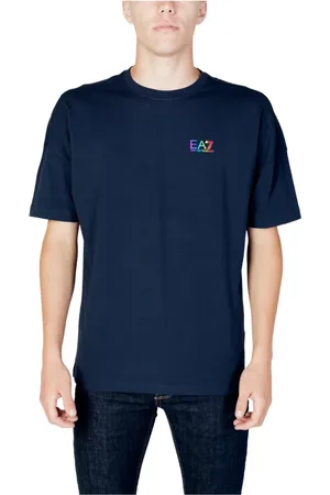 EA7 Topp, Herr, S, Blå kortärmad T-shirt för män