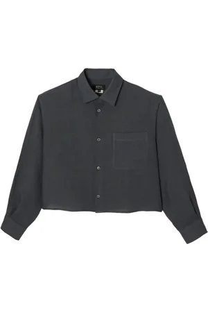A.P.C. Blusar & Skjortor , Dam, XS, Linne, Vintage Linneskjorta Oversize Silhuett