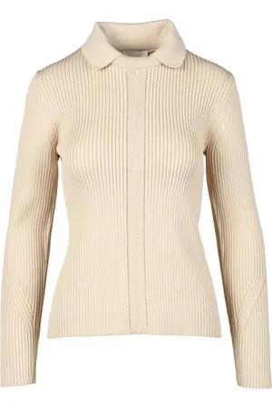 Tory Burch Stickade tröjor & koftor, Dam, M, Polyester, Stilren Stickad Tröja