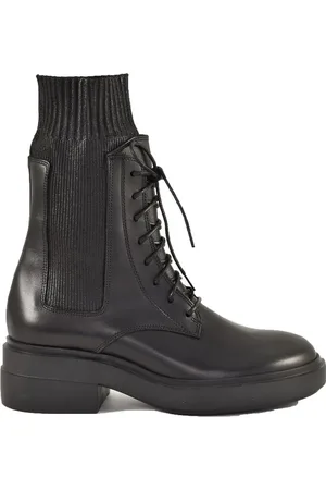 vic matiè Skor, Dam, 41 EU, Läder, Svarta Booties för Kvinnor